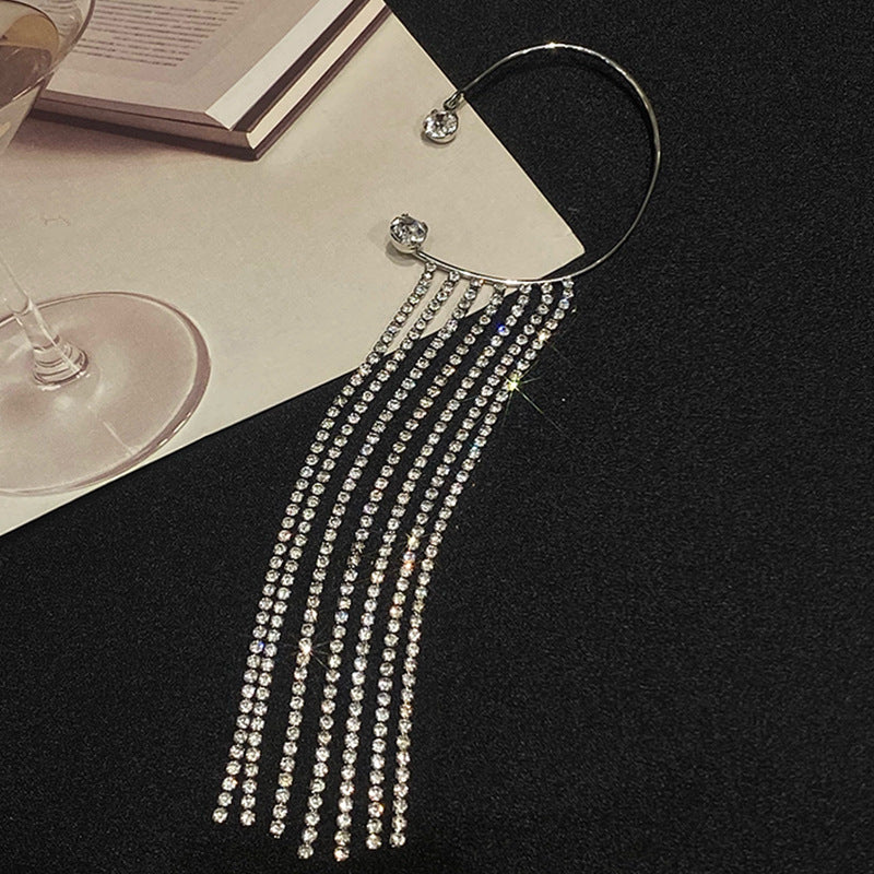 Elegant Long Tassel Earrings - Waterproof Gold & Silver Statement Jewelry