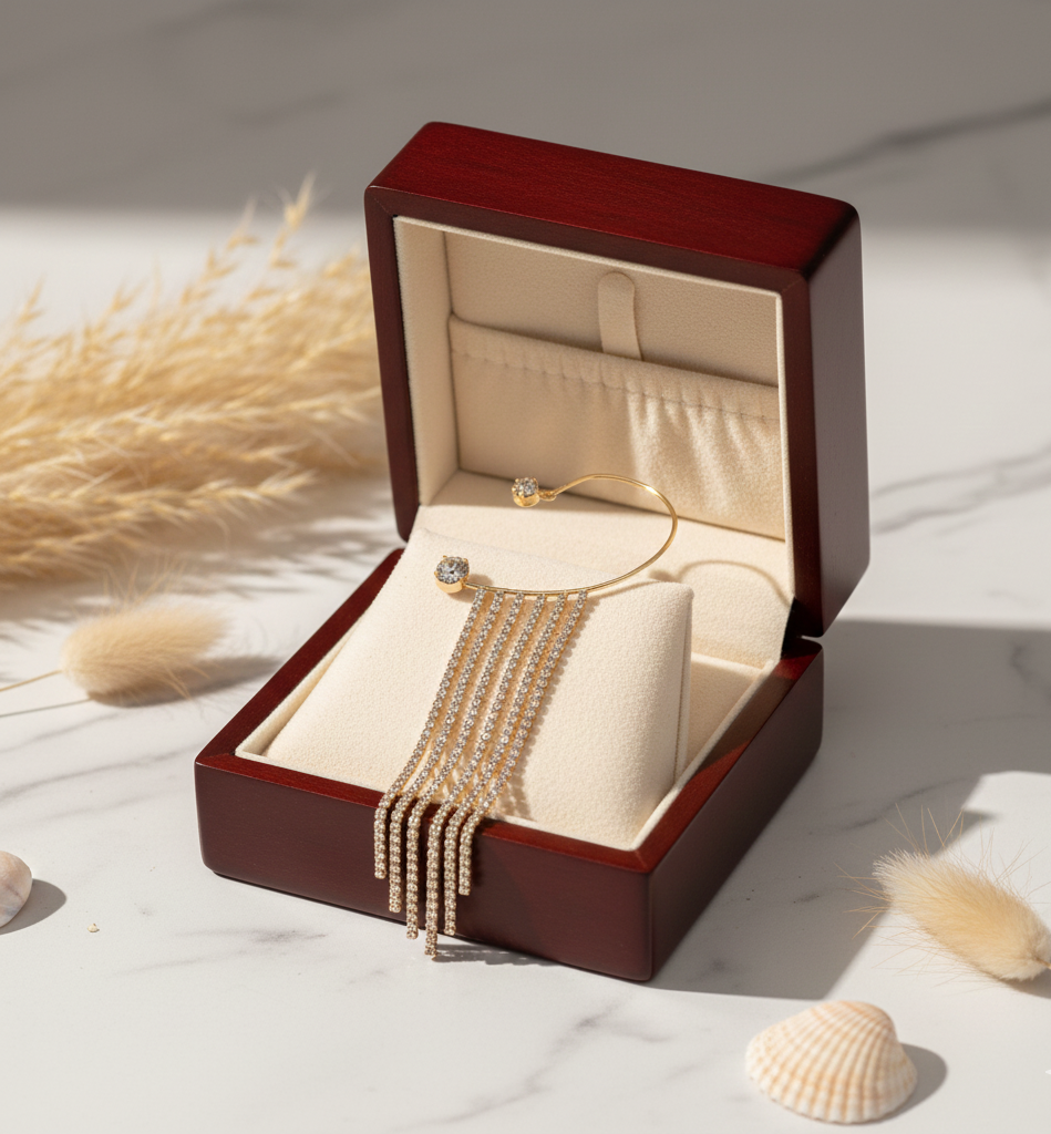 Elegant Long Tassel Earrings - Waterproof Gold & Silver Statement Jewelry