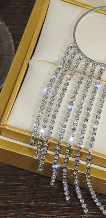 Elegant Long Tassel Earrings - Waterproof Gold & Silver Statement Jewelry